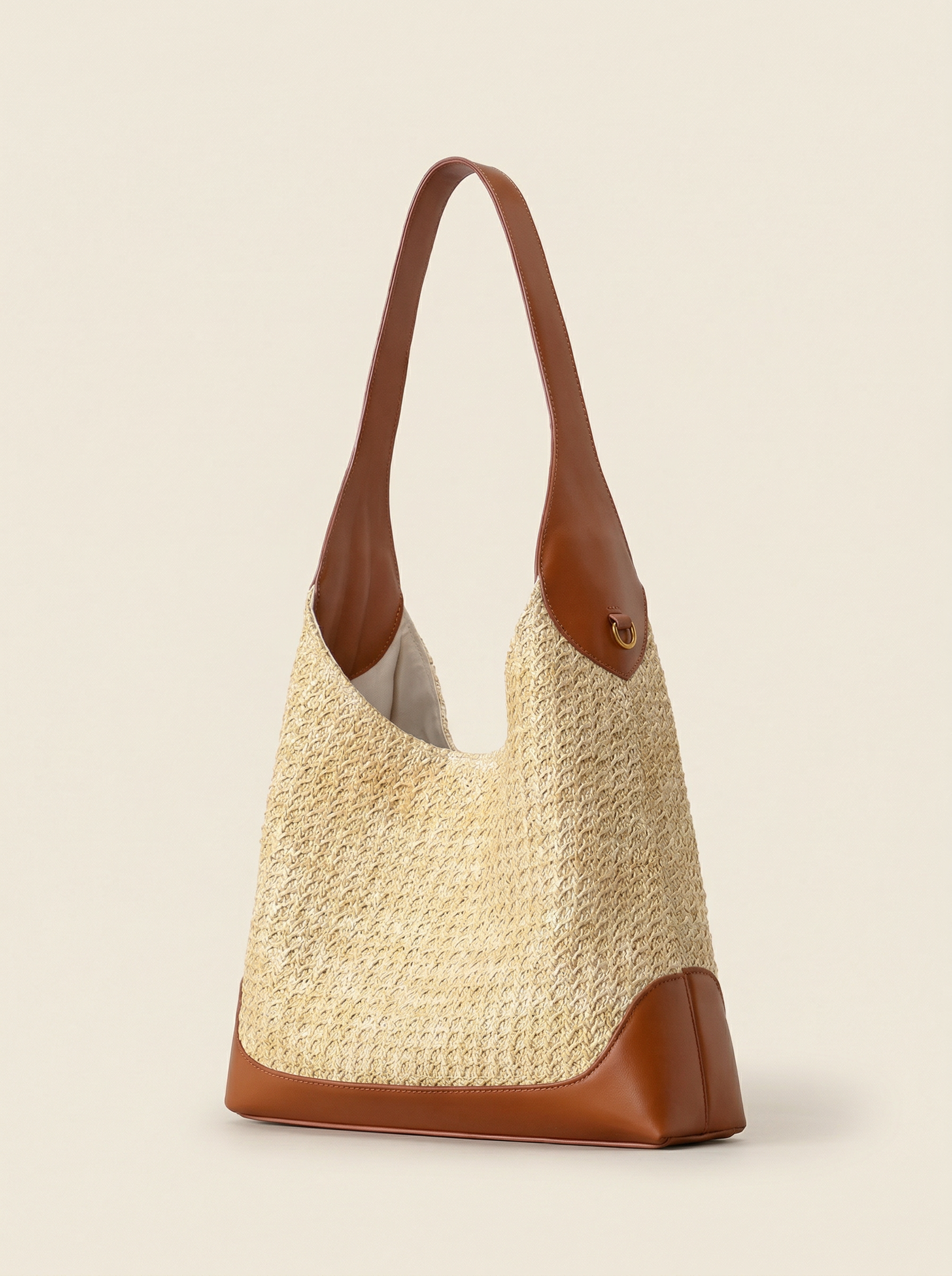 Artisanal Handwoven Colorblock Bucket Bag for Effortless Coastal Style - DEA collection