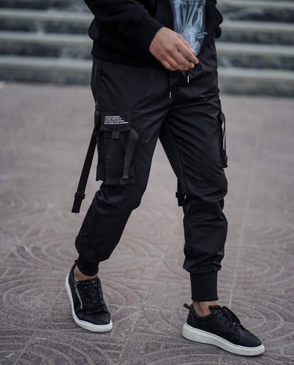 YE2032 Matte Black Joggers