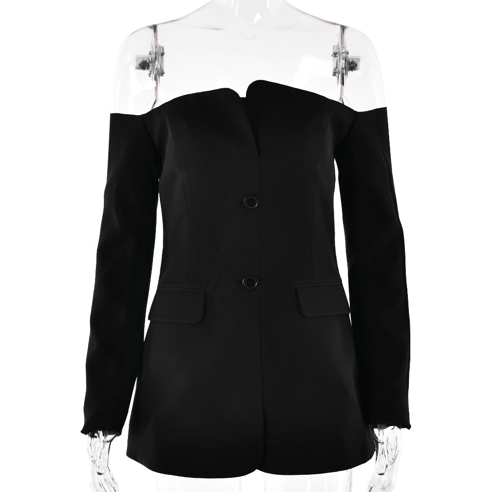 Long Sleeve Backless Hip Dress - DEA collection