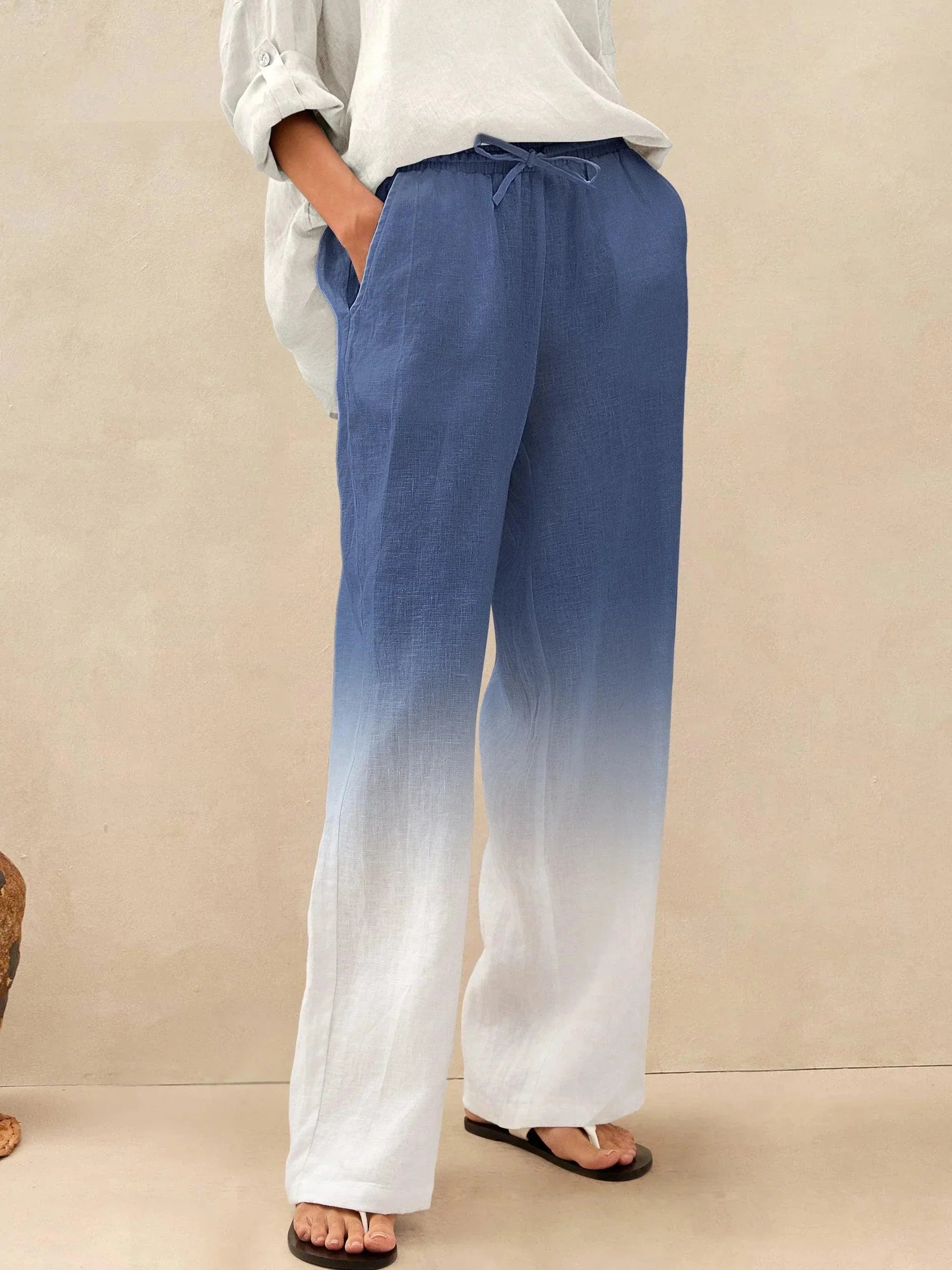 100% Linen Classic Pants LYON - DEA collection