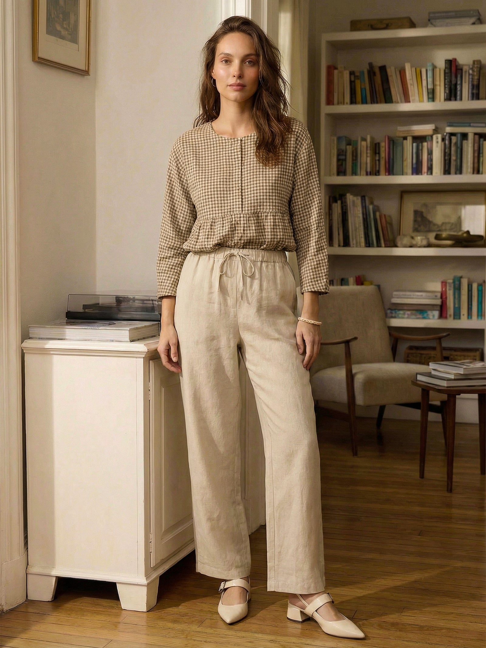 100% Linen Classic Pants LYON - DEA collection