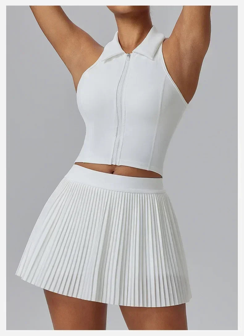 Floral Discount Sports Skirt for Women Quick-drying Badminton Tennis Trousers Skirt Fitness Half-body Pleated Skirt Shorts - DEA collection