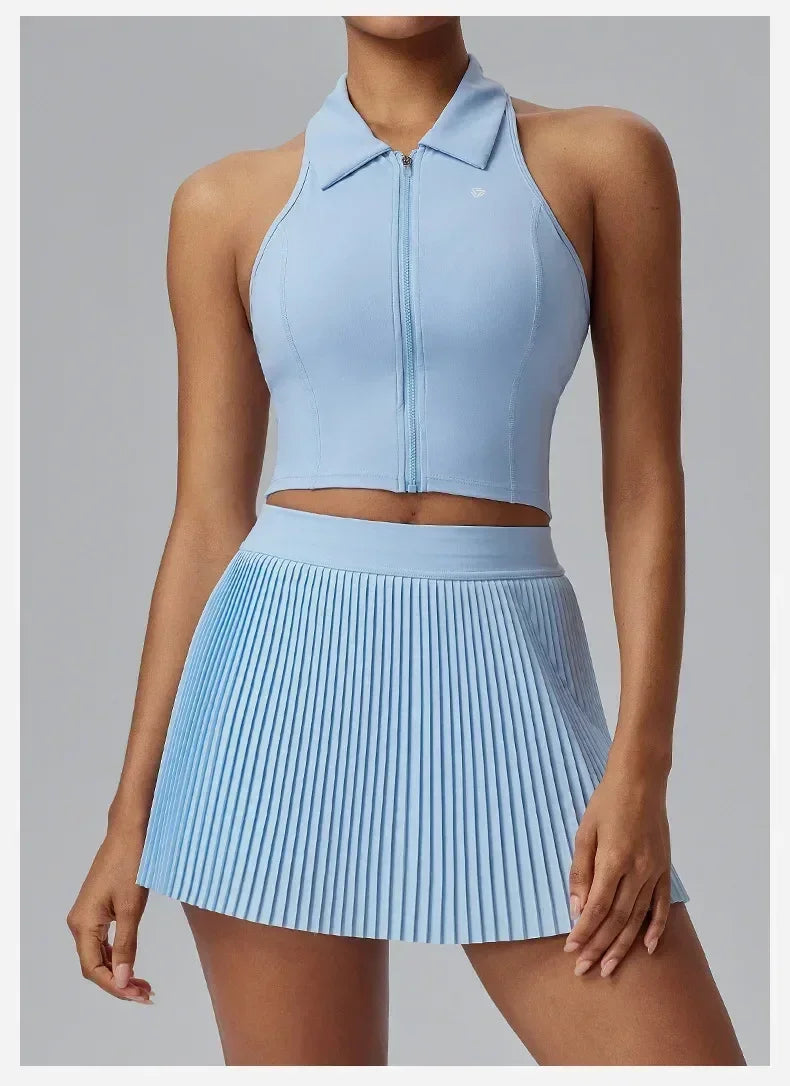 Floral Discount Sports Skirt for Women Quick-drying Badminton Tennis Trousers Skirt Fitness Half-body Pleated Skirt Shorts - DEA collection