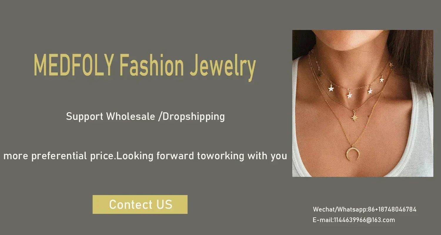 MEDFOLY 3pcs Gold Charm Necklace For Women Star Pearl Cross Pendant Neckalces Dainty 14K Gold Plated Summer Beach Jewelry Gifts - DEA collection