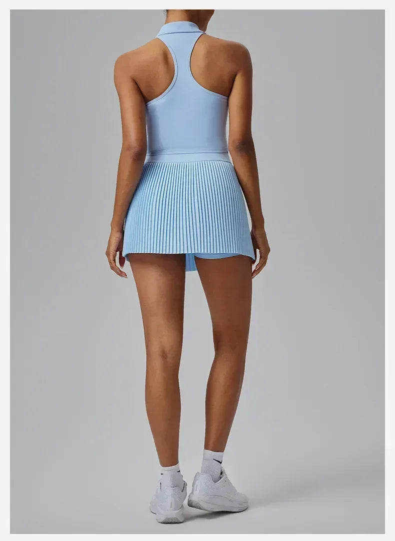 Floral Discount Sports Skirt for Women Quick-drying Badminton Tennis Trousers Skirt Fitness Half-body Pleated Skirt Shorts - DEA collection