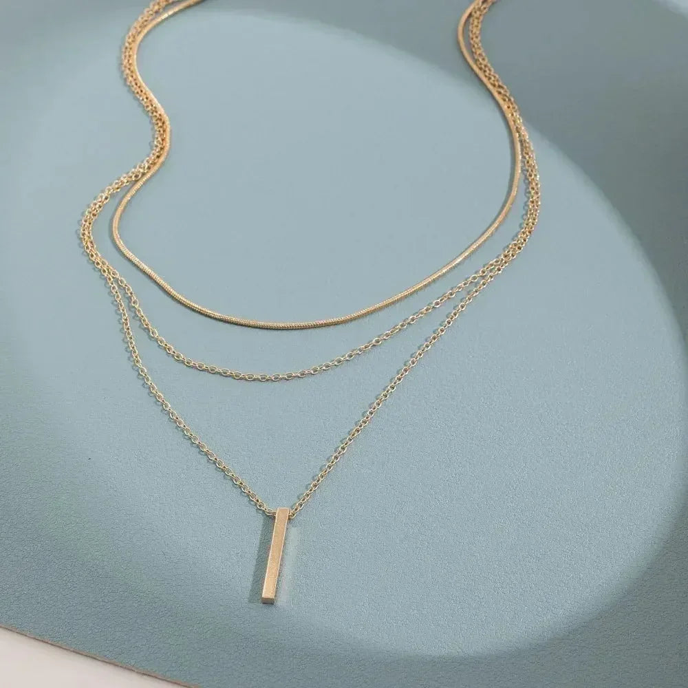 MEDFOLY 3pcs Gold Charm Necklace For Women Star Pearl Cross Pendant Neckalces Dainty 14K Gold Plated Summer Beach Jewelry Gifts - DEA collection