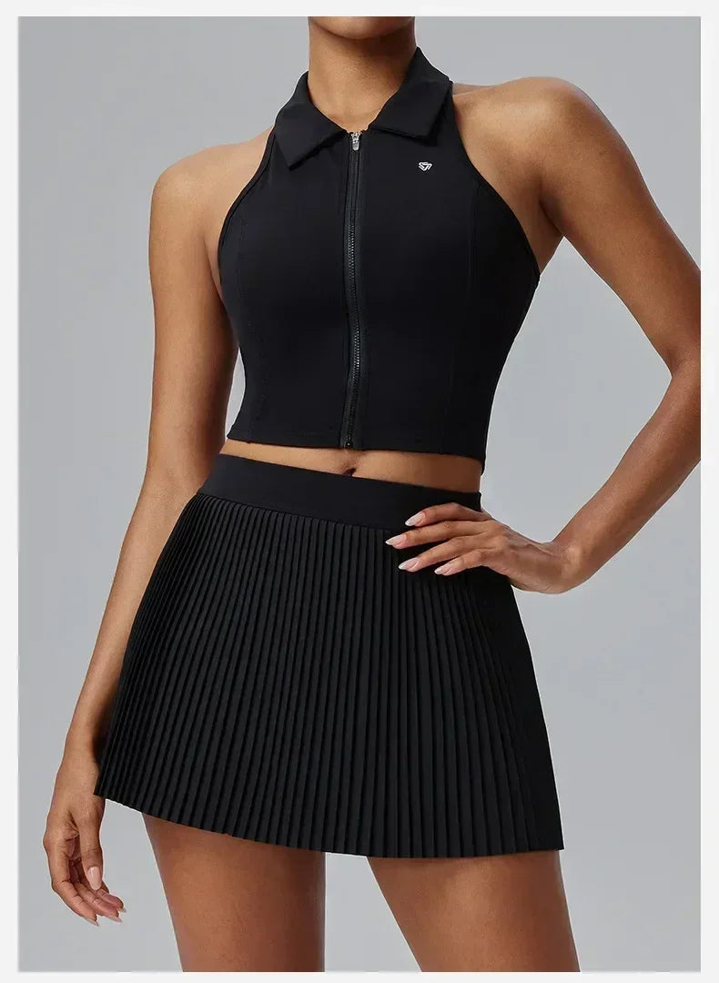 Floral Discount Sports Skirt for Women Quick-drying Badminton Tennis Trousers Skirt Fitness Half-body Pleated Skirt Shorts - DEA collection