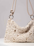 Boho Crochet Bag - Handmade Floral Shoulder Tote