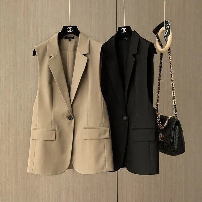 Korean-style Versatile Womens Blazer Vest - DEA collection