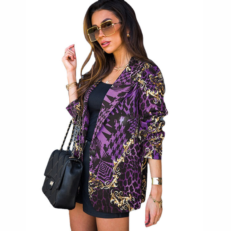 Fashionable Long-sleeve Printed Suit - DEA collection