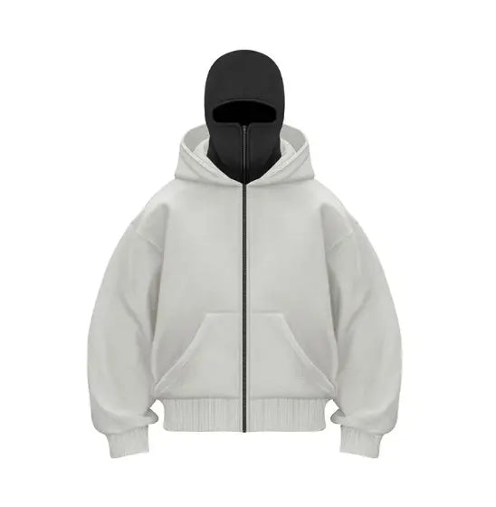 DualCozy 오버사이즈 후드티 남녀공용 화이트 블랙 그레이 S-2XL 아늑한