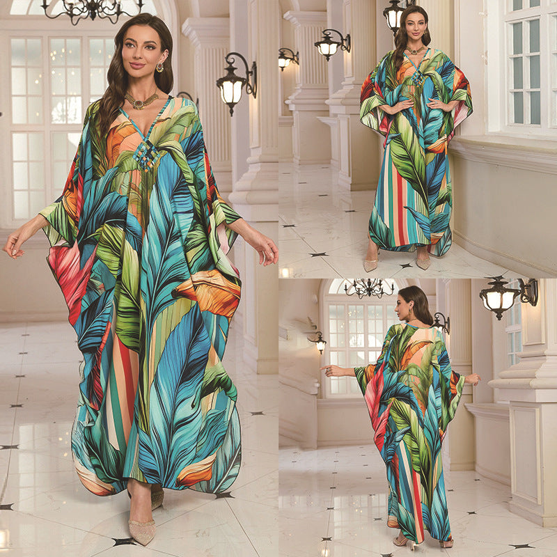 Fashion Personalized Cotton Printed Beach Dress Women - DEA collection