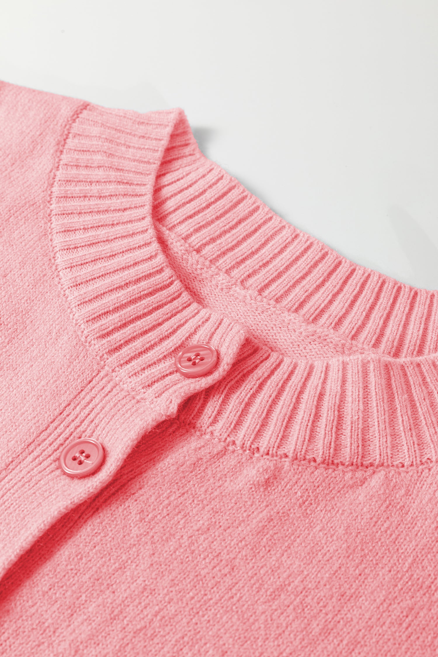 Boxy Knit Button Cardigan