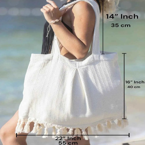 Beach Bag - Elya London Beach Queen Bag Made with Turkish Cotton
