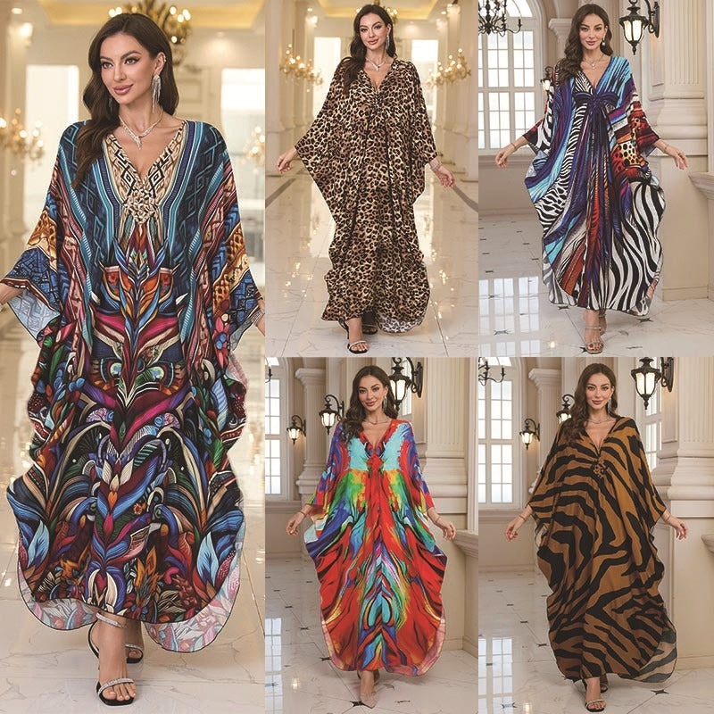 Fashion Personalized Cotton Printed Beach Dress Women - DEA collection