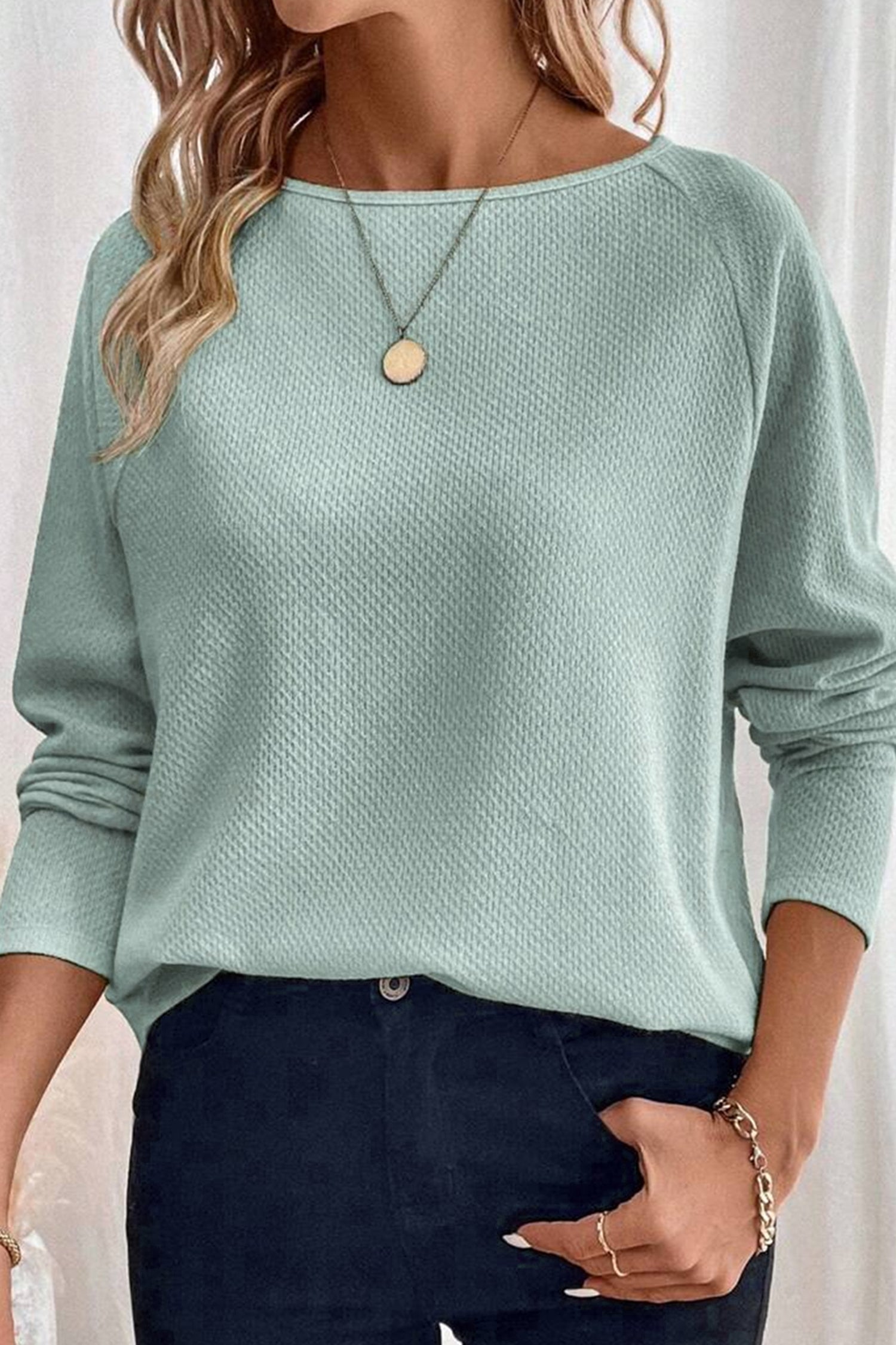 Raglan Knit Loose Top