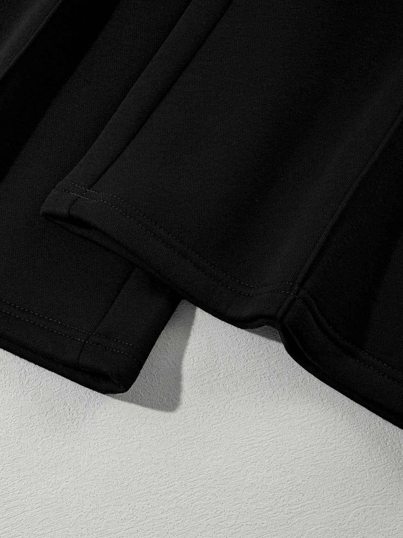 Drop Shoulder Zip Up Jacket and Drawstring Pants Active 2pcs Set