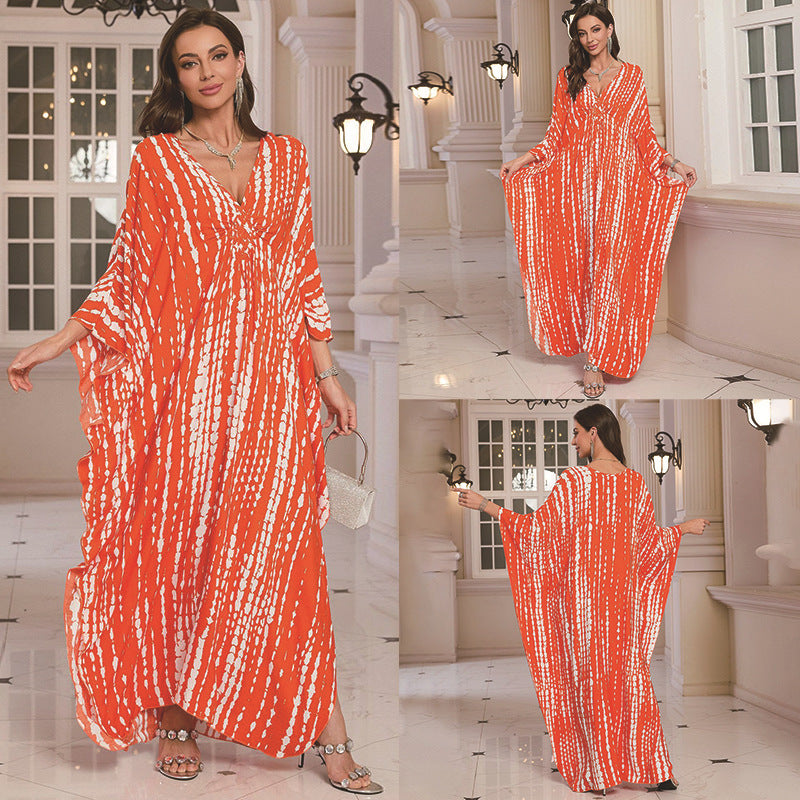 Fashion Personalized Cotton Printed Beach Dress Women - DEA collection