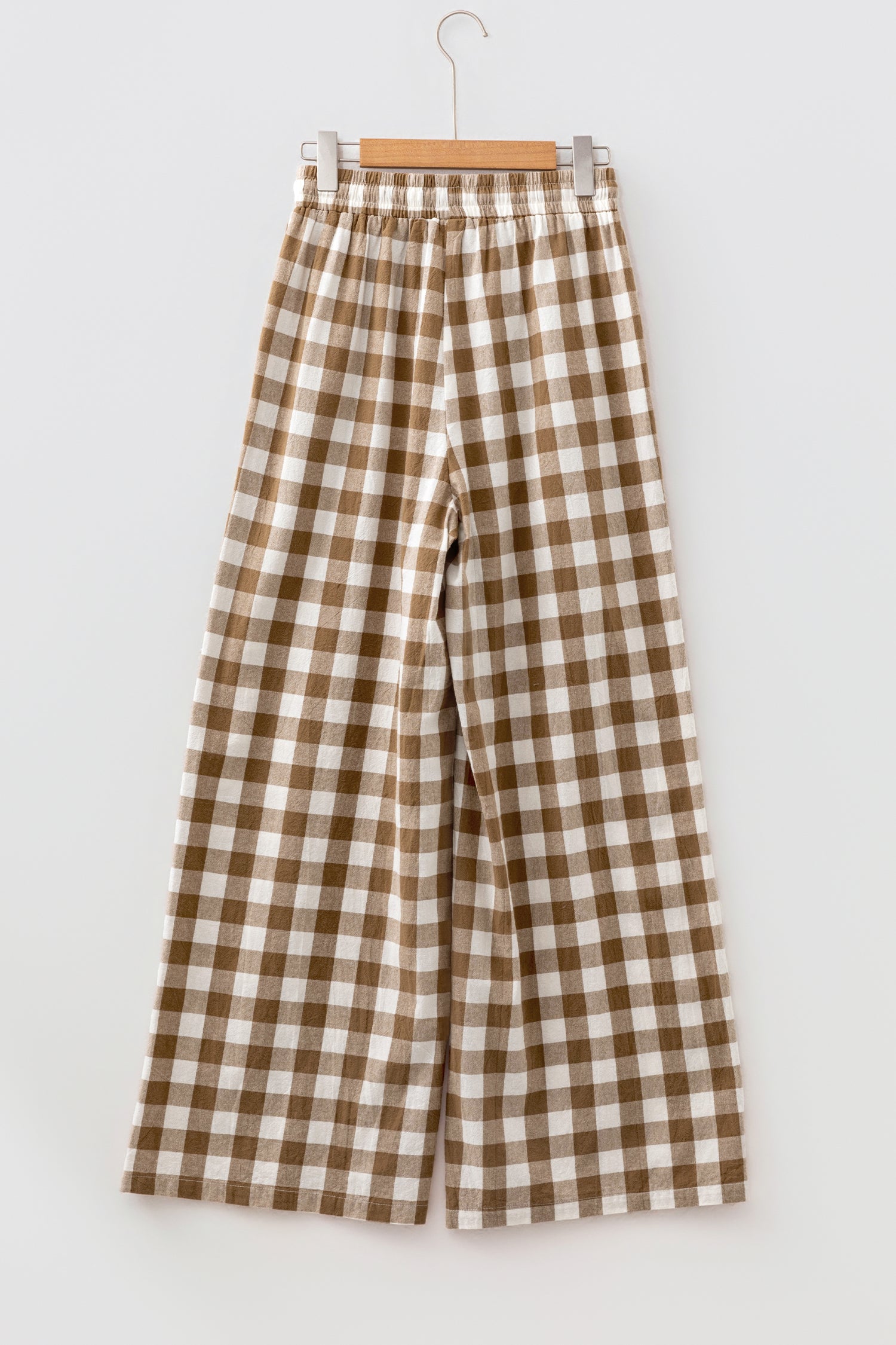 Gingham Tie Waist Pants