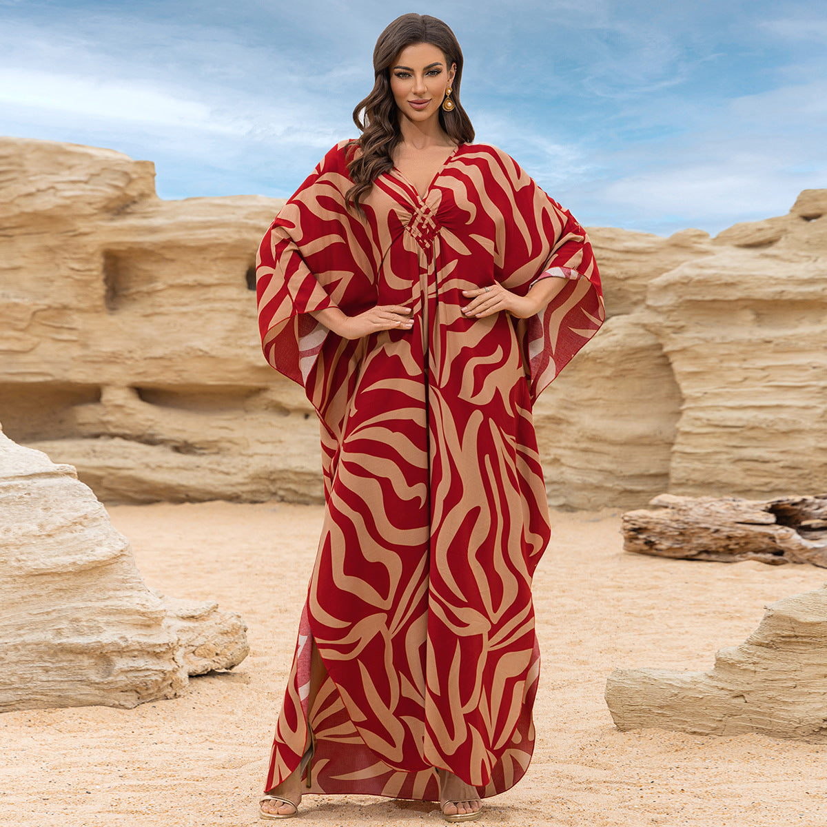 Fashion Personalized Cotton Printed Beach Dress Women - DEA collection