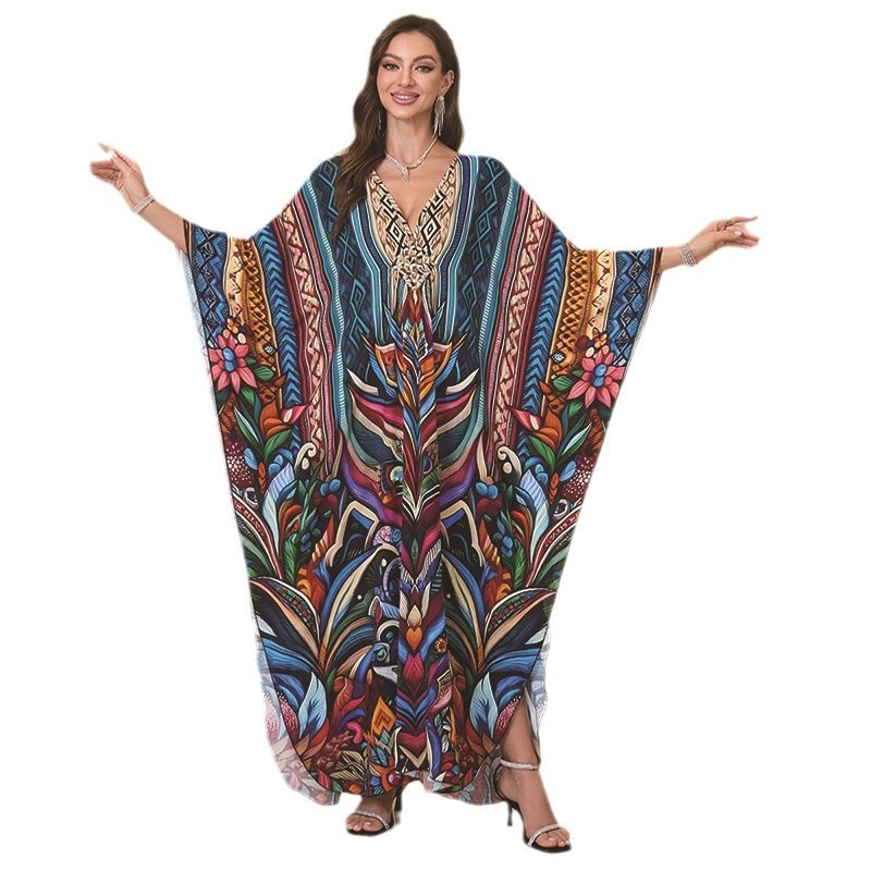 Fashion Personalized Cotton Printed Beach Dress Women - DEA collection