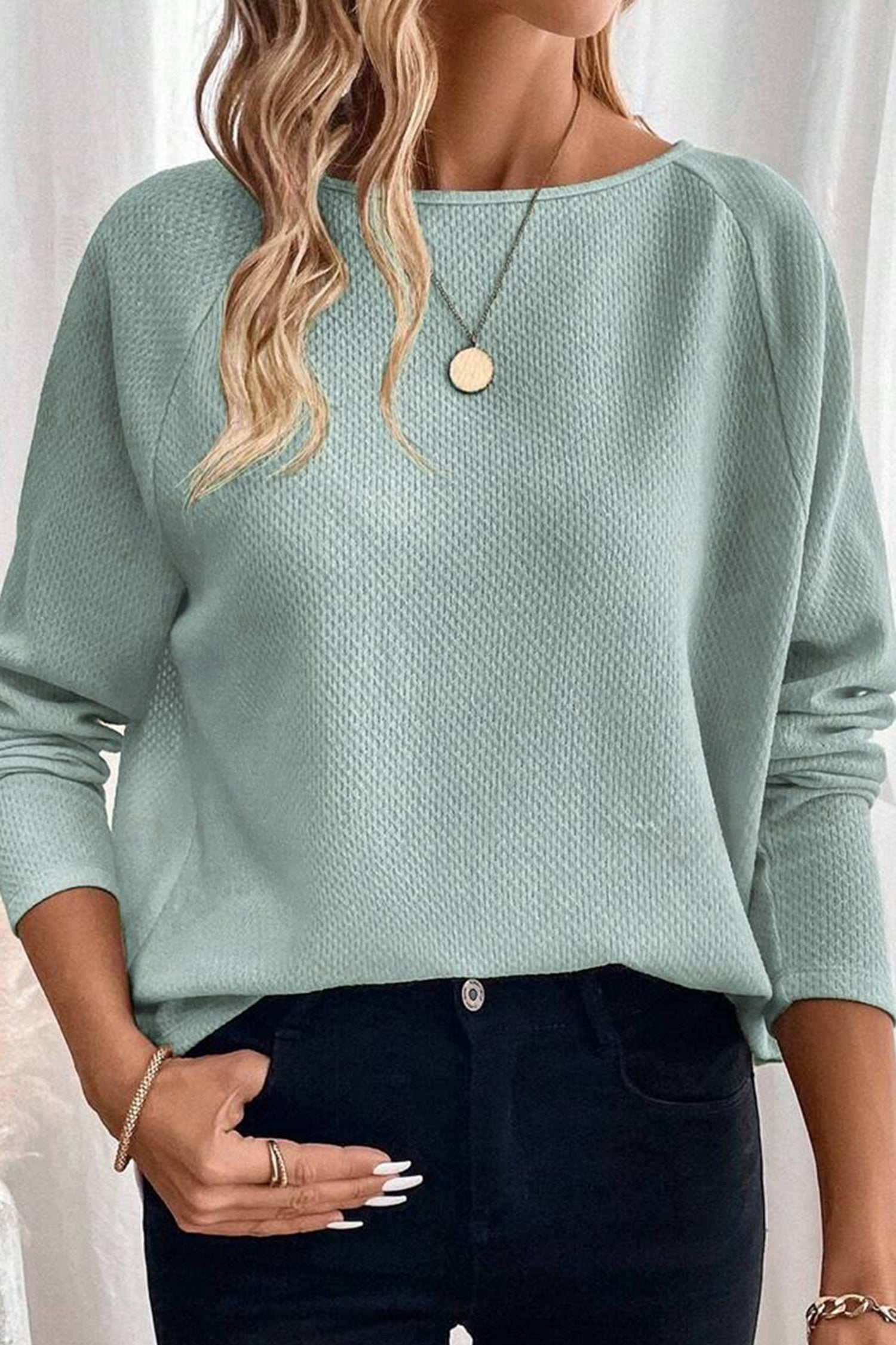 Raglan Knit Loose Top