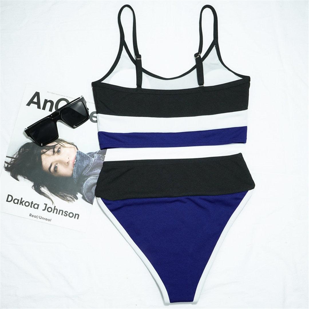 Female Swimsuit High Waist Bikini Women High Waist Bikini Set Two Piece Swimsuits Bikini Top With Bottoms Bathing Suits For Teens Girls Women Swimwear Two-pieces Bikini Set Sport Bathing Suit Swim Lady - DEA collection