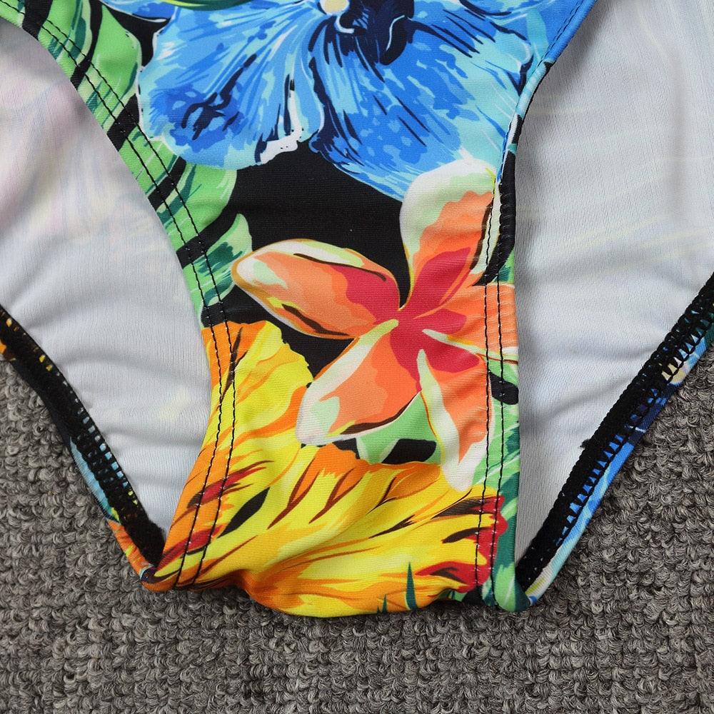 Surfing Swimsuit For Women Bikini Long Sleeve Swimwear Tiger Print Push Up Summer Bath Suit Two Piece Surfing Rash Guard Bikini Long Sleeve Swimsuit Set - DEA collection