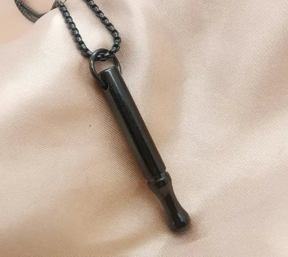 숨쉬기 불안 완화 펜던트 목걸이 골드 실버 로즈골드 블랙