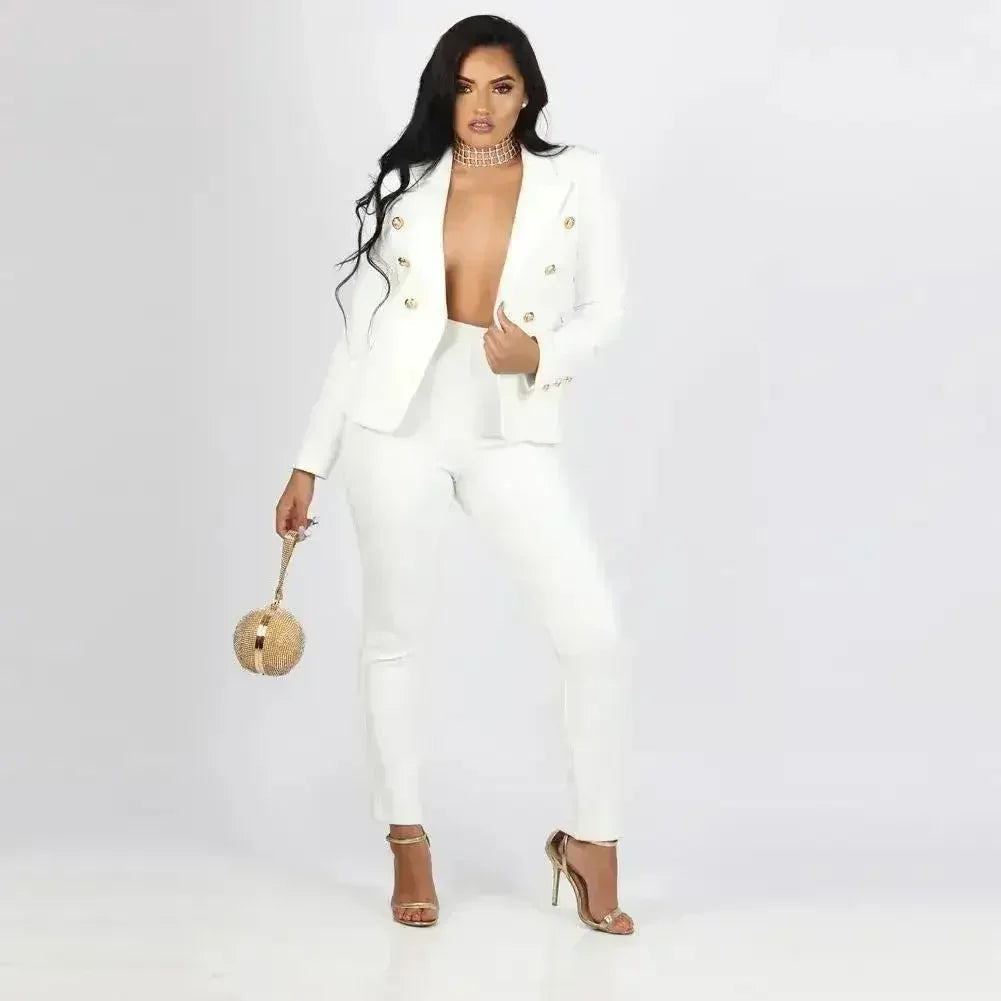 Women's Suits & Blazers Single Breasted Elegant Autumn Spring Solid - DEA collection