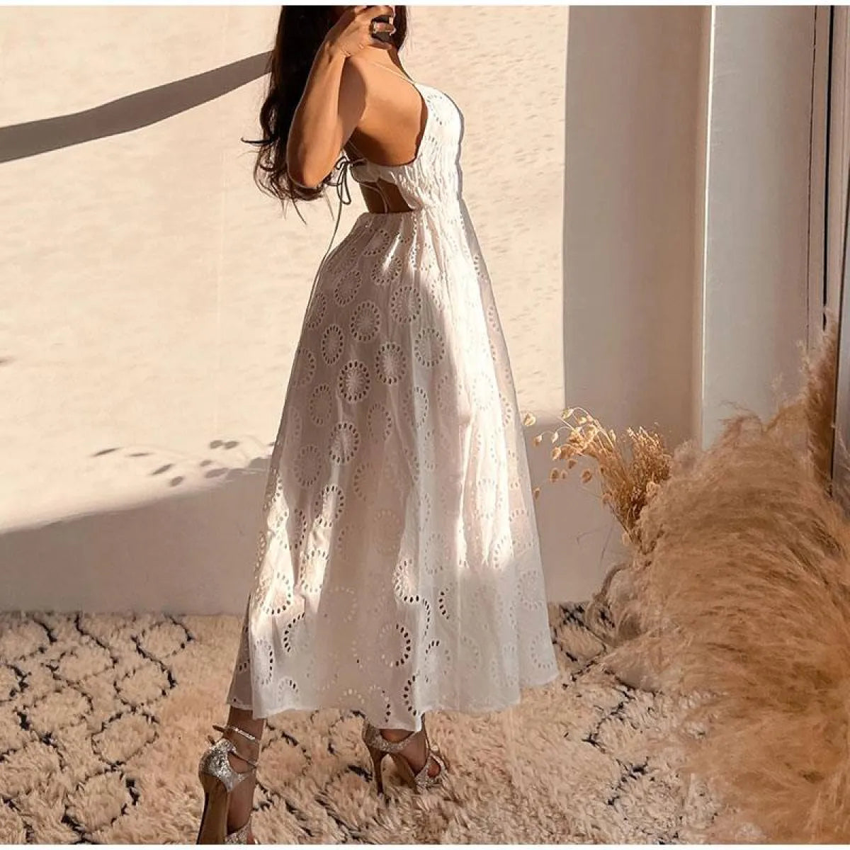 Sexy Backless Lace Dress - DEA collection