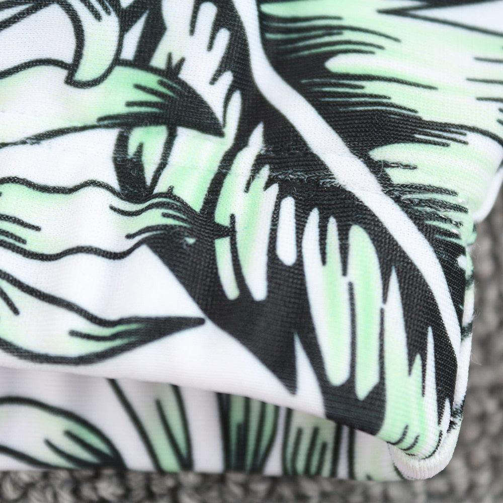 Surfing Swimsuit For Women Bikini Long Sleeve Swimwear Tiger Print Push Up Summer Bath Suit Two Piece Surfing Rash Guard Bikini Long Sleeve Swimsuit Set - DEA collection
