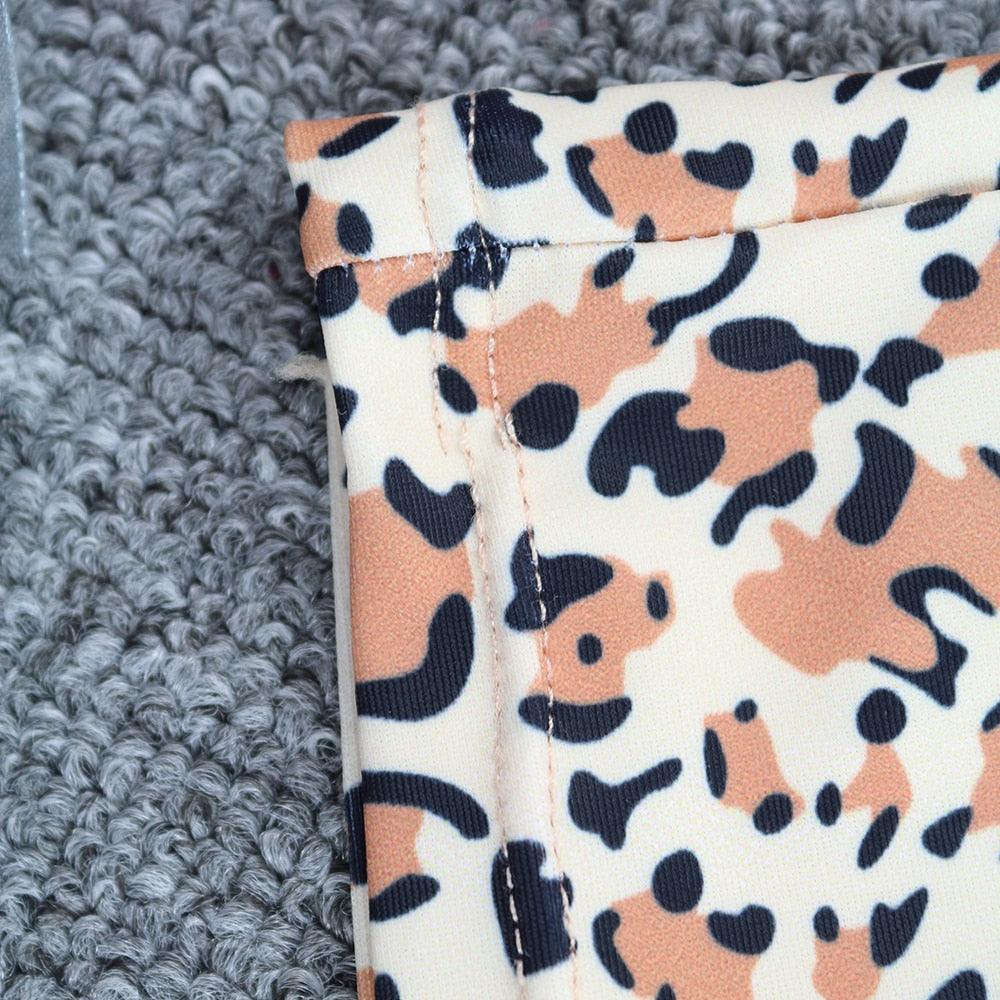 Surfing Swimsuit For Women Bikini Long Sleeve Swimwear Tiger Print Push Up Summer Bath Suit Two Piece Surfing Rash Guard Bikini Long Sleeve Swimsuit Set - DEA collection